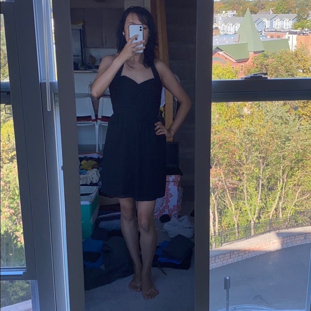 Black strap dress - cocktail or causal